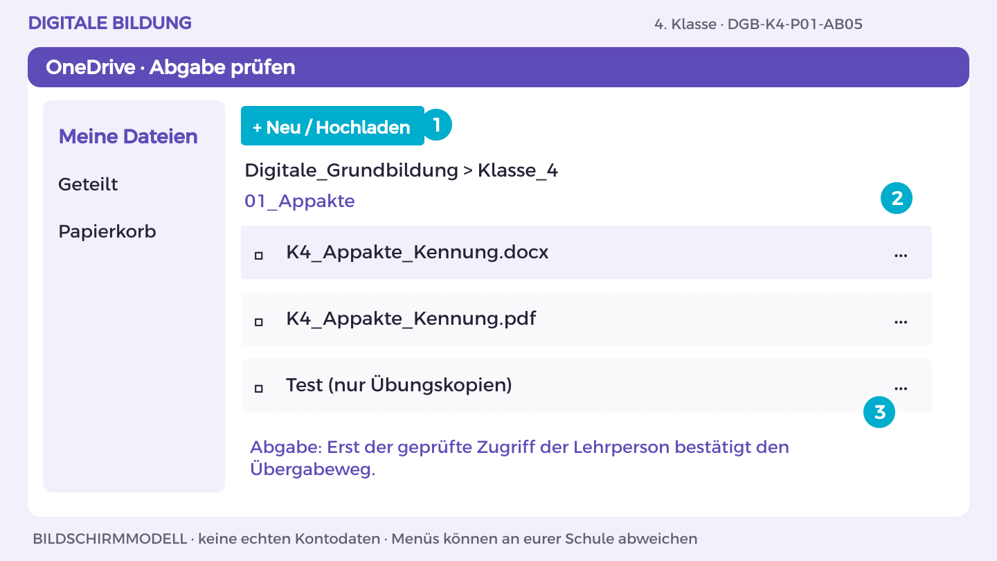 App-Akte abschließen: Befund: Standort ist voreingestellt.; Vermutung: mögliche Profilbildung; Empfehlung: Auswahl prüfen